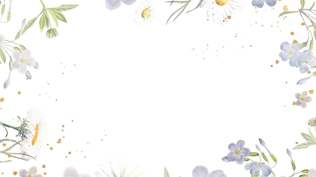 미학적 인 꽃 png 프레임 투명한 배경