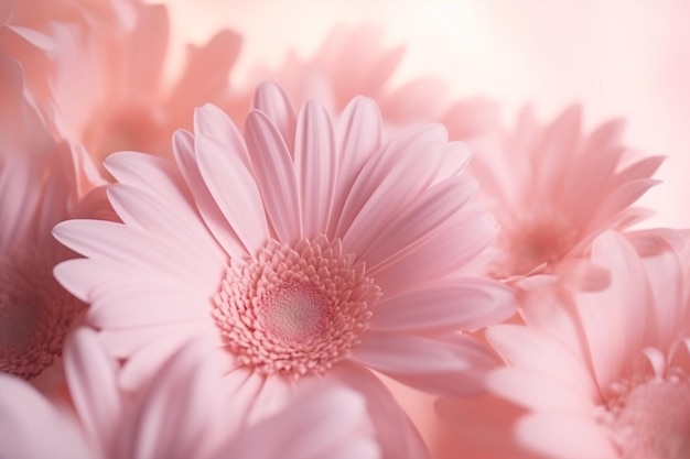写真 ピンクのグラデーションで美しい花の影の背景