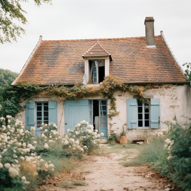 Aesthetic house photo of modern whitewashed coast