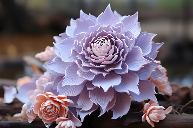 Эстетический лавандовый цветок лотоса