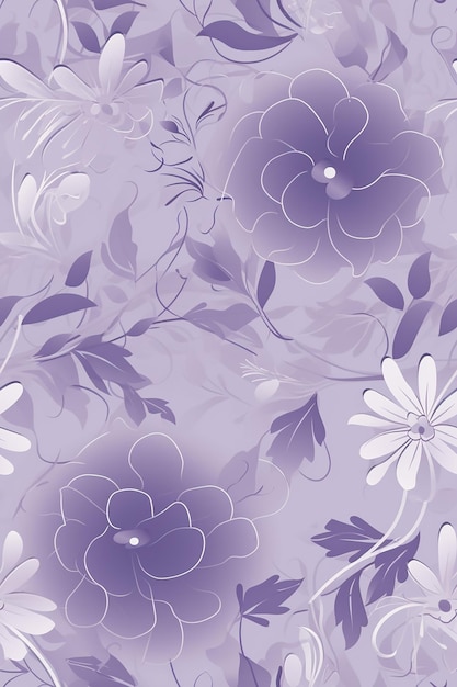 Aesthetic patterned floral background