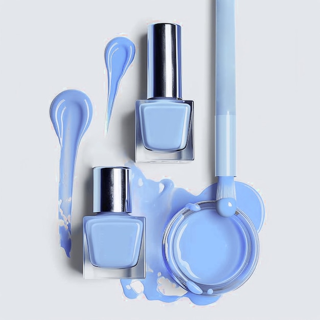 The aesthetic photography of nail polish product that can use for your selling promotion