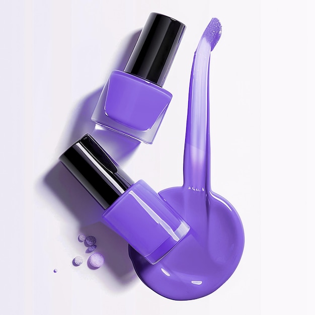 The aesthetic photography of nail polish product that can use for your selling promotion