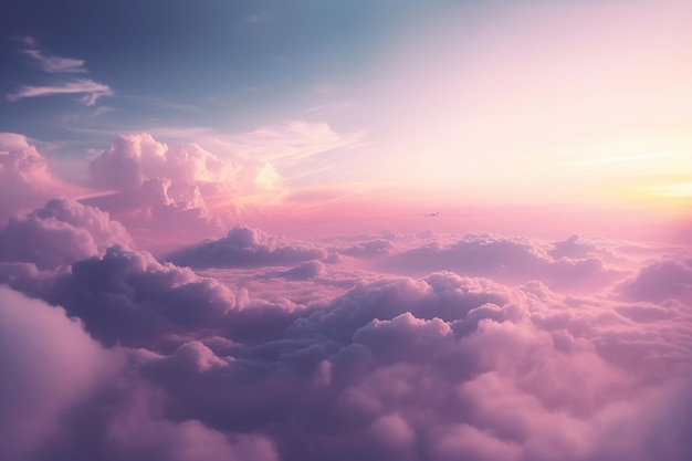 Aesthetic purple sky background