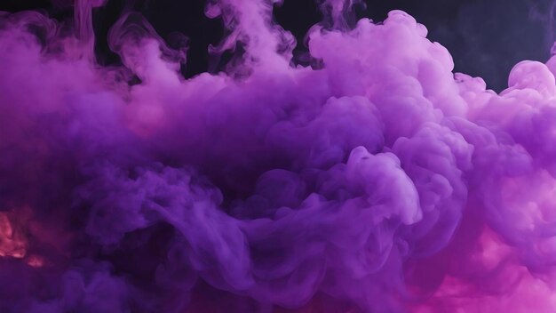 Aesthetic purple smoke banner background