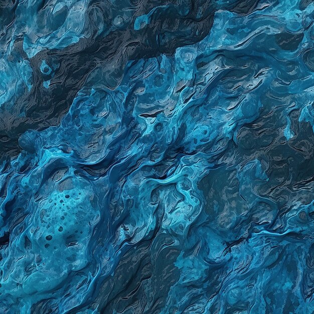 Aesthetic Textured Blue Water Background Illustration