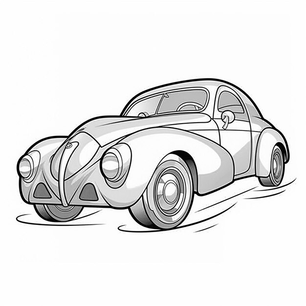 Aesthetic Vehicles Coloring Book