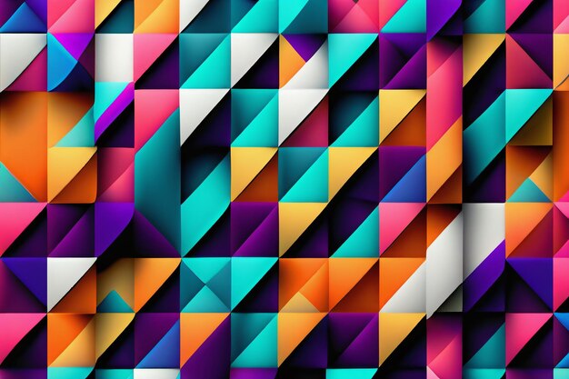 Photo aesthetic wallpaper made of abstract geometric shapes ai generated