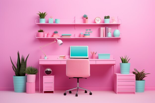 Aesthetic Workspace Creative and Inspiring