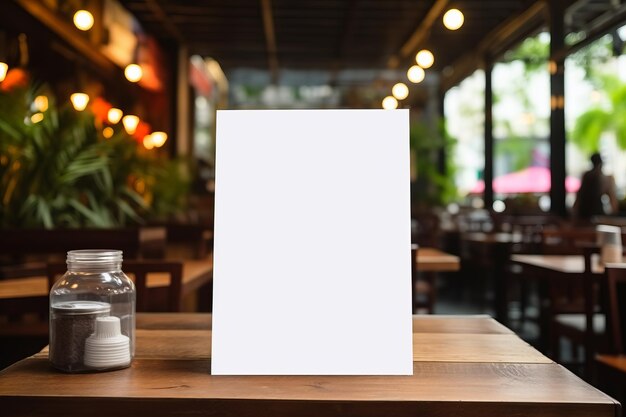 Aesthetically Designed Menu Display with Chef Cooking in the Background