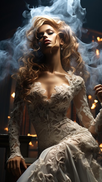 Aesthetics and beauty of wedding attire bridal gown bridesmaid dress wedding