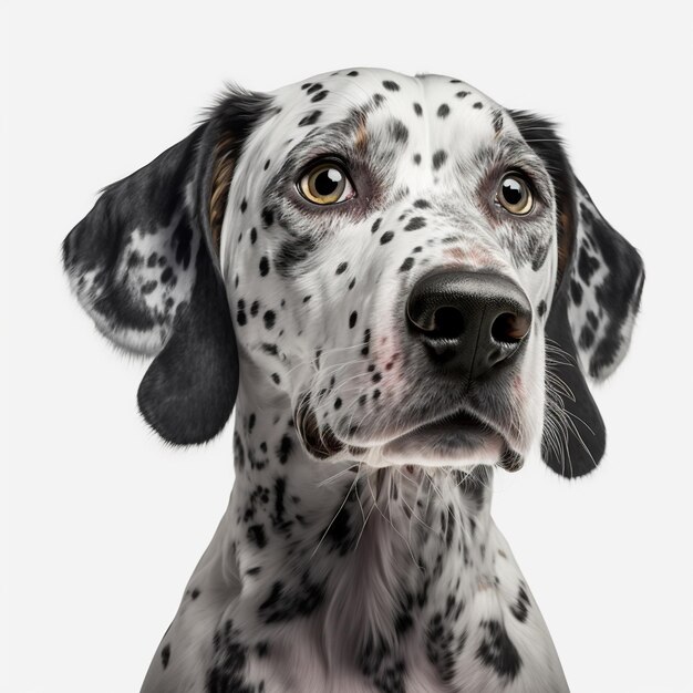 カメラ目線のアフェアード犬 Photo Studio Generative AI
