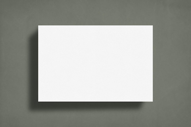 Afbeelding Blanco witte poster op een grijze muur