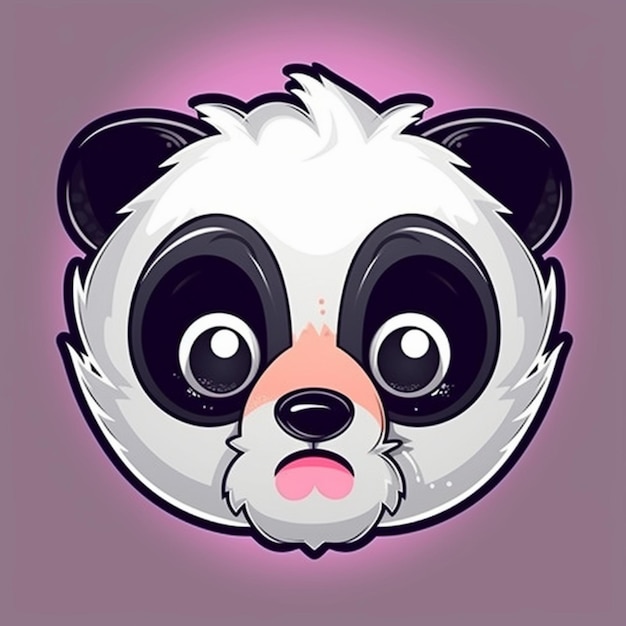 Foto afbeelding panda gezicht clipart