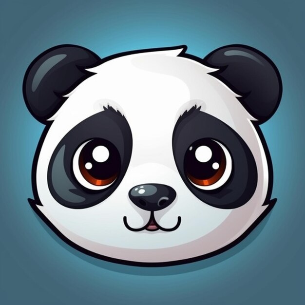 Foto afbeelding panda gezicht clipart