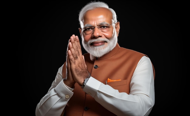 Foto afbeelding van de indiase premier narendra modi ai