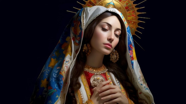 Afbeelding van de Virgen del Carmen AI gegenereerd