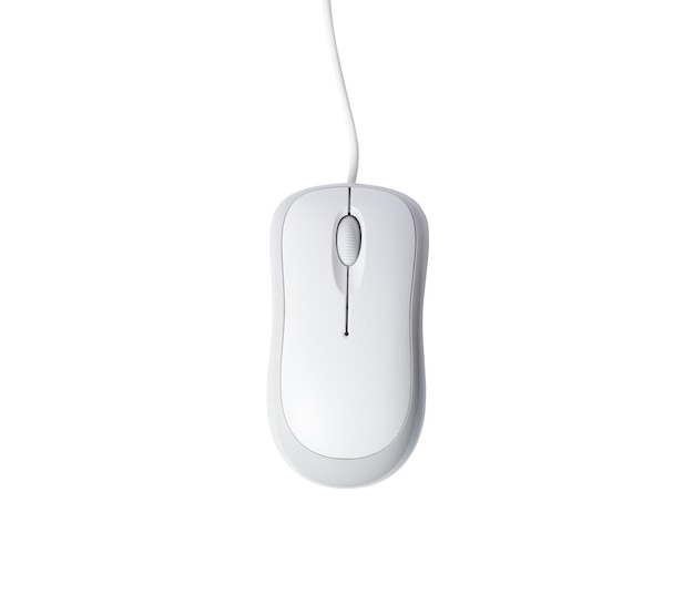 Afbeelding van een computerscherm met een witte muis