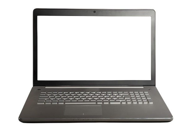 Afbeelding van een laptop concept van delen via internet en technologie