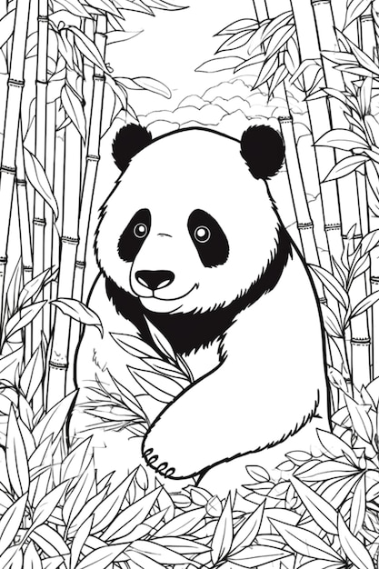Foto afbeelding van een panda.
