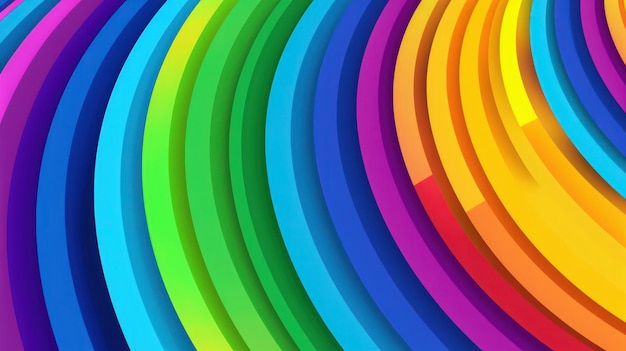 Afbeelding van gestructureerde veelkleurige regenboog abstracte lijnen achtergrond