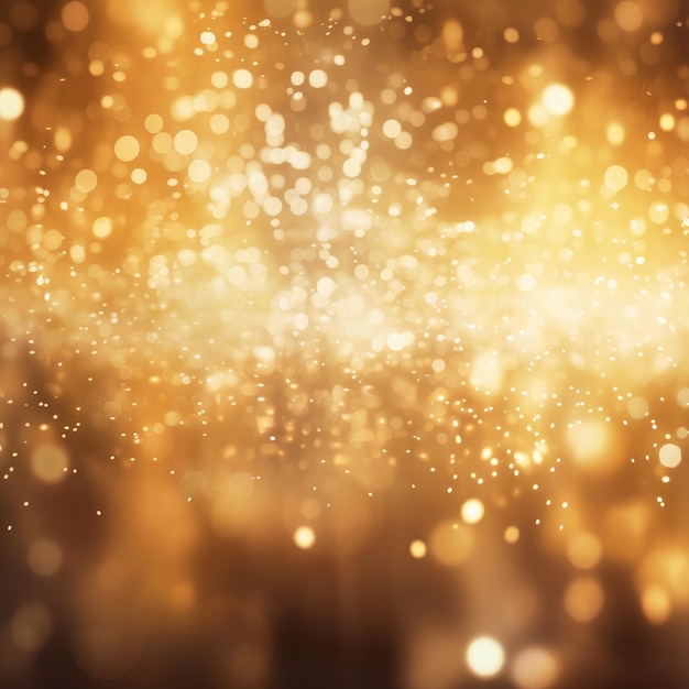 Afbeelding van gouden abstracte bokeh achtergrond