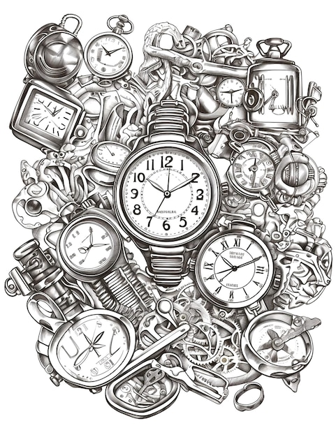 Foto afbeelding van horloge