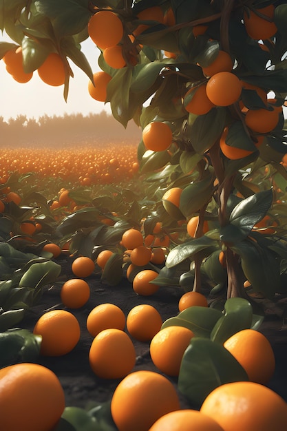 Afbeelding van sinaasappelbomen