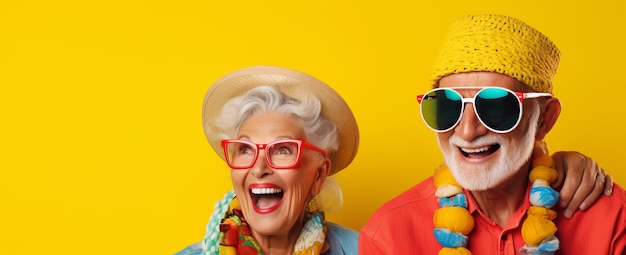 Photo affectionate happy senior couple showcasing the joy of lasting love and togetherness