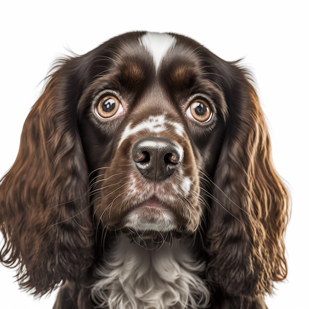 Аффен-спаниель Собака смотрит в камеру Фотостудия Generative AI
