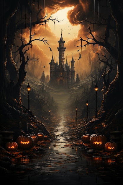 Affiche voor Halloween-dag