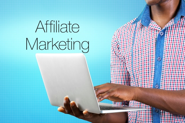 Photo affiliate marketing business symbols