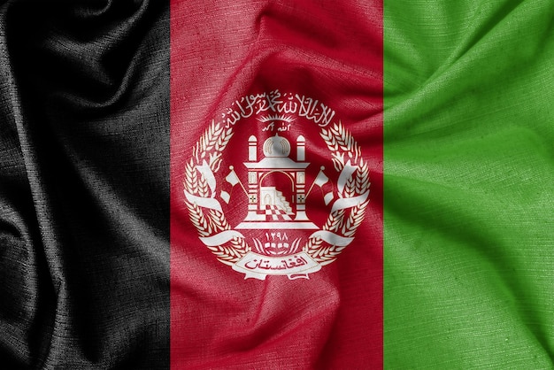 Afghanistan land vlag achtergrond realistische zijden stof