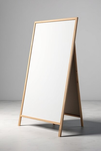 AFrame Signage Mockup with blank white empty space for placing your design