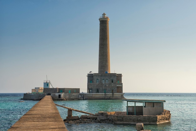 Africa, Sudan Sanganeb lightouse reef view at sunset