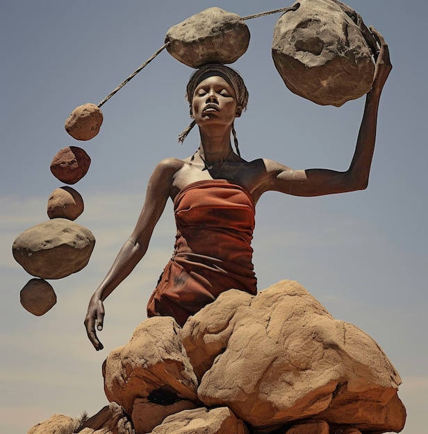 africa women sculpture