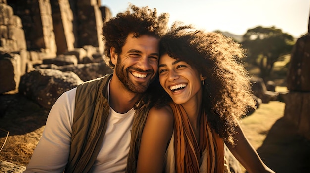 african american couple smiling happy couple love sharing moments together