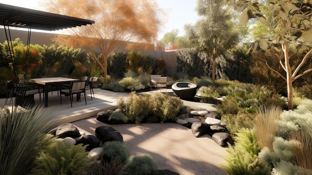 African American landscape architects use their design skills and environmental knowledge to create outdoor environments Generated by AI