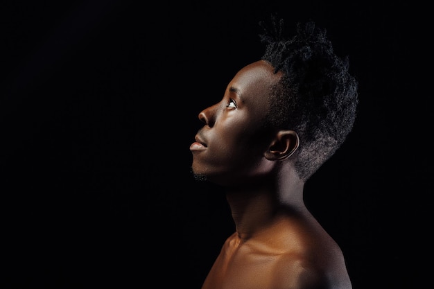 African american man with dreadlocks