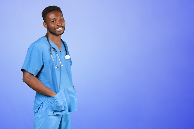 African american medical doctor man