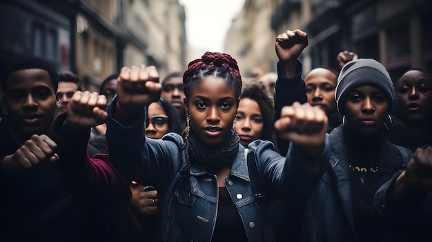 Foto afroamericani che celebrano il mese della storia nera con temi afroamericani