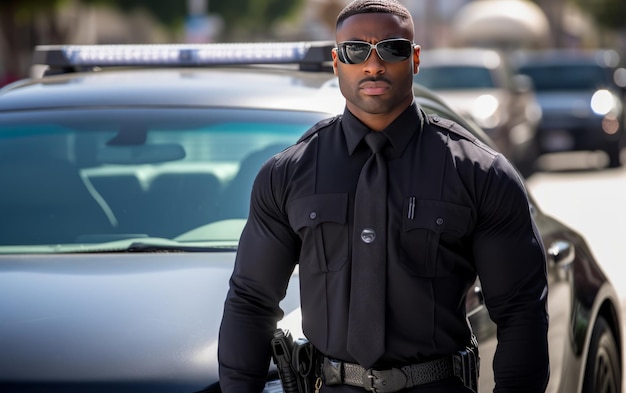 African American policeman