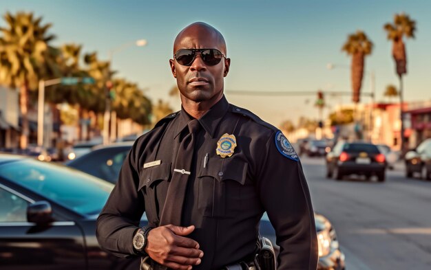 African American policeman