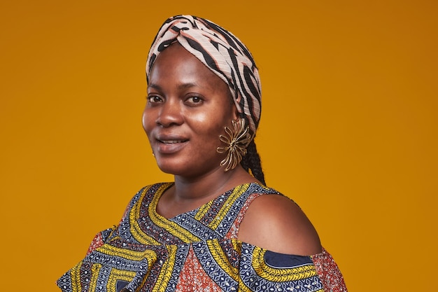 African beautiful woman in accessories