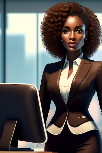 african Black woman model Ai generate