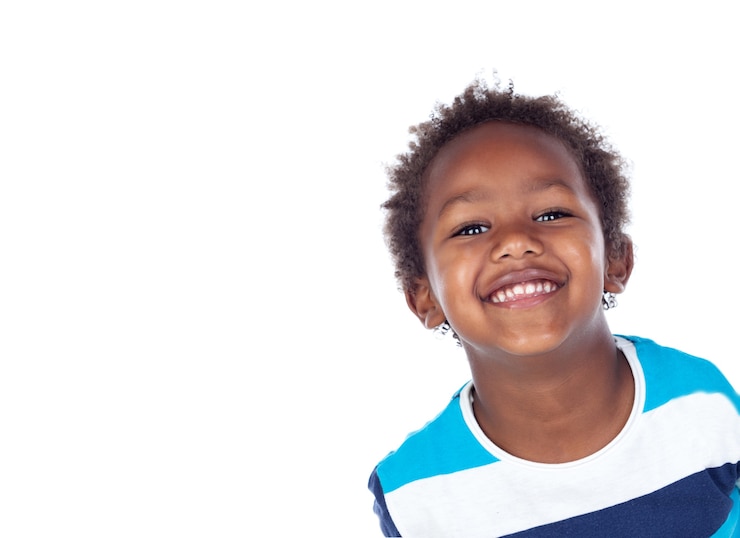 Photo african child laughing