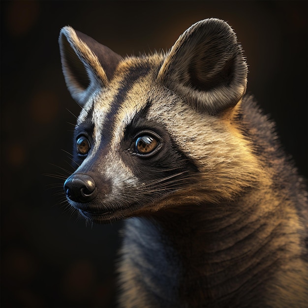 African Civet cute animal Generative AI