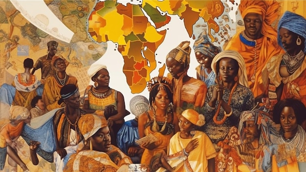 Premium AI Image  The African continent has a rich history of storyte