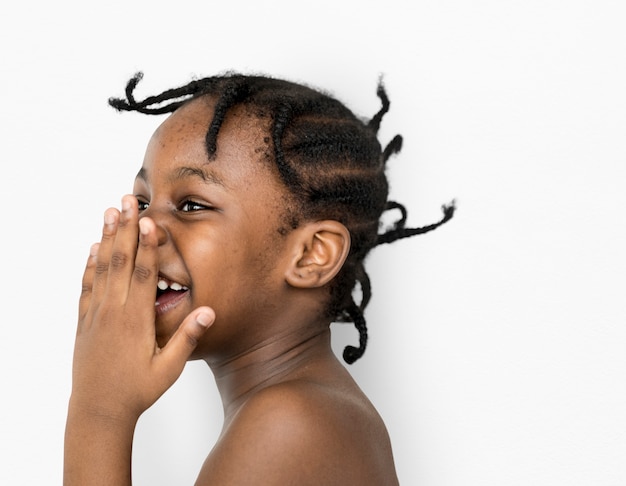 African Descent Boy Toothy Laughing Smiling