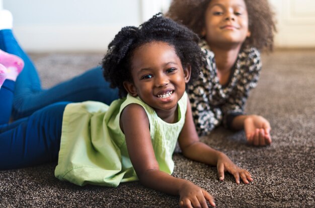 African Descent Family House Home Resting Living